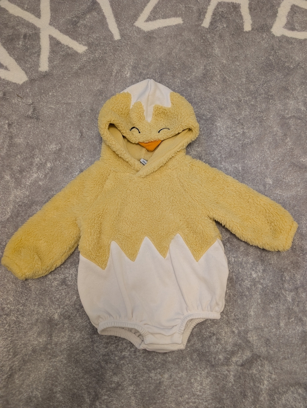 NWOT Old Navy Baby Chick Costume Hooded One-Piece 12-18 Months